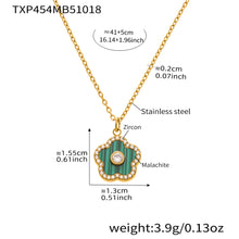 316L Stainless Steel Faceted Gemstone & Pave Clover Jewelry