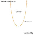 Gold / Small Cross Bead Chain 40+5cm