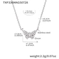 Steel / Butterfly Necklace 40+5cm