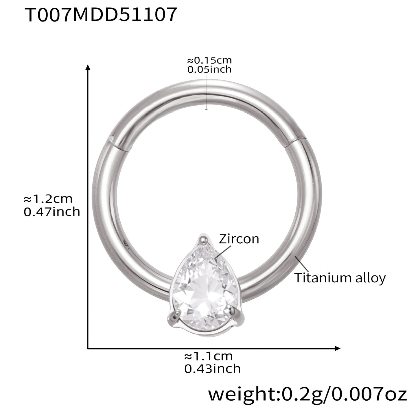 316L Stainless Steel CZ Paved Seamless Nose Ring - 18K Gold Plated Piercing Hoop