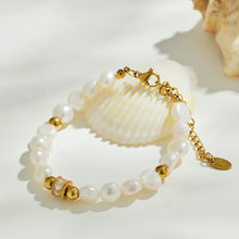 316L Stainless Steel 18K PVD Gold Pearl Bracelet made with 316L stainless steel and 18K PVD gold finish for wholesale jewelry buyers - image 10