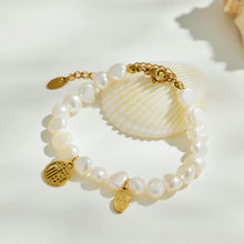 316L Stainless Steel 18K PVD Gold Pearl Bracelet made with 316L stainless steel and 18K PVD gold finish for wholesale jewelry buyers - image 11