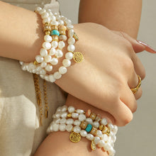 316L Stainless Steel 18K PVD Gold Pearl Bracelet made with 316L stainless steel and 18K PVD gold finish for wholesale jewelry buyers - image 12