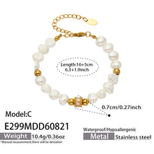 316L Stainless Steel 18K PVD Gold Pearl Bracelet made with 316L stainless steel and 18K PVD gold finish for wholesale jewelry buyers - image 18