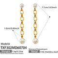 Earrings / Gold Faux Pearl Drop Earrings Style A / Default