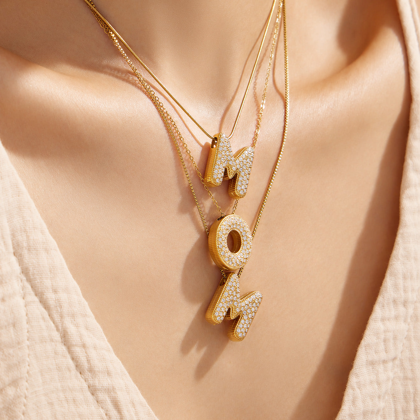 316L Stainless Steel 18K PVD Gold Pendant Necklace made with 316L stainless steel and 18K PVD gold finish for wholesale jewelry buyers - image 5