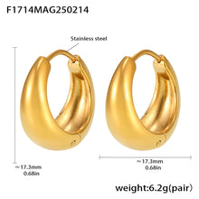 316L stainless steel Mixed Metal Two-Tone Teardrop Huggie Hoop Earrings side detail view for wholesale earrings buyers