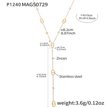 316L Stainless Steel Playful Bear & Elegant Y-Shape Tassel Necklace, Bracelet & Anklet - Image 10