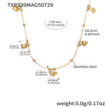 316L Stainless Steel Playful Bear & Elegant Y-Shape Tassel Necklace, Bracelet & Anklet - Image 5