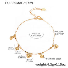316L Stainless Steel Playful Bear & Elegant Y-Shape Tassel Necklace, Bracelet & Anklet - Image 7