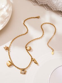 316L stainless steel Playful Ocean & Fruit Charm Collection boutique merchandising view for wholesale jewelry buyers