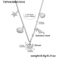 316L stainless steel Playful Ocean & Fruit Charm Collection boutique merchandising view for wholesale jewelry buyers