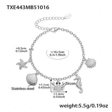 316L stainless steel Playful Ocean & Fruit Charm Collection close-up detail view for wholesale jewelry buyers