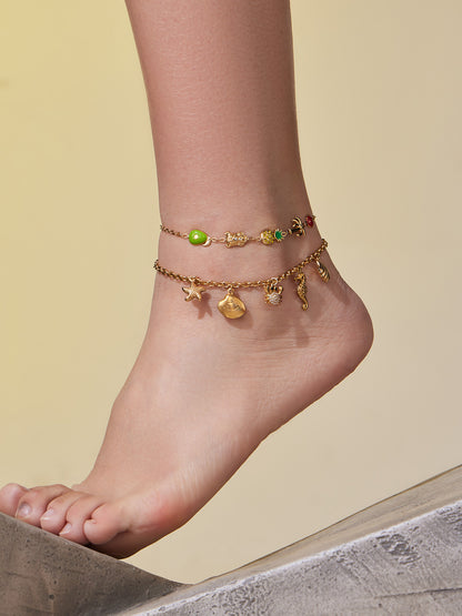 316L Stainless Steel Playful Ocean & Fruit Charm Collection - Image 2