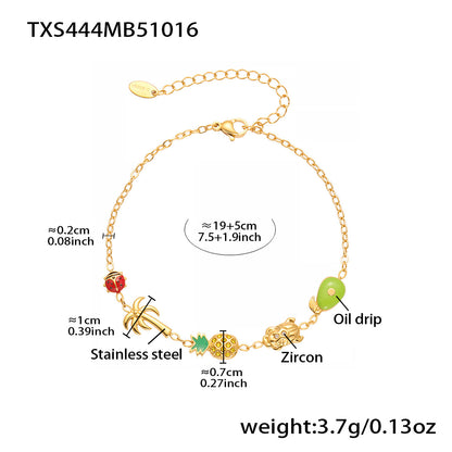 316L Stainless Steel Playful Ocean & Fruit Charm Collection - Image 20