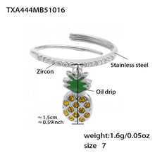 316L stainless steel Playful Ocean & Fruit Charm Collection color option display for wholesale jewelry buyers