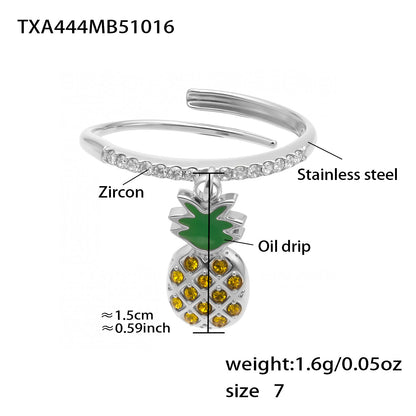 316L Stainless Steel Playful Ocean & Fruit Charm Collection - Image 4