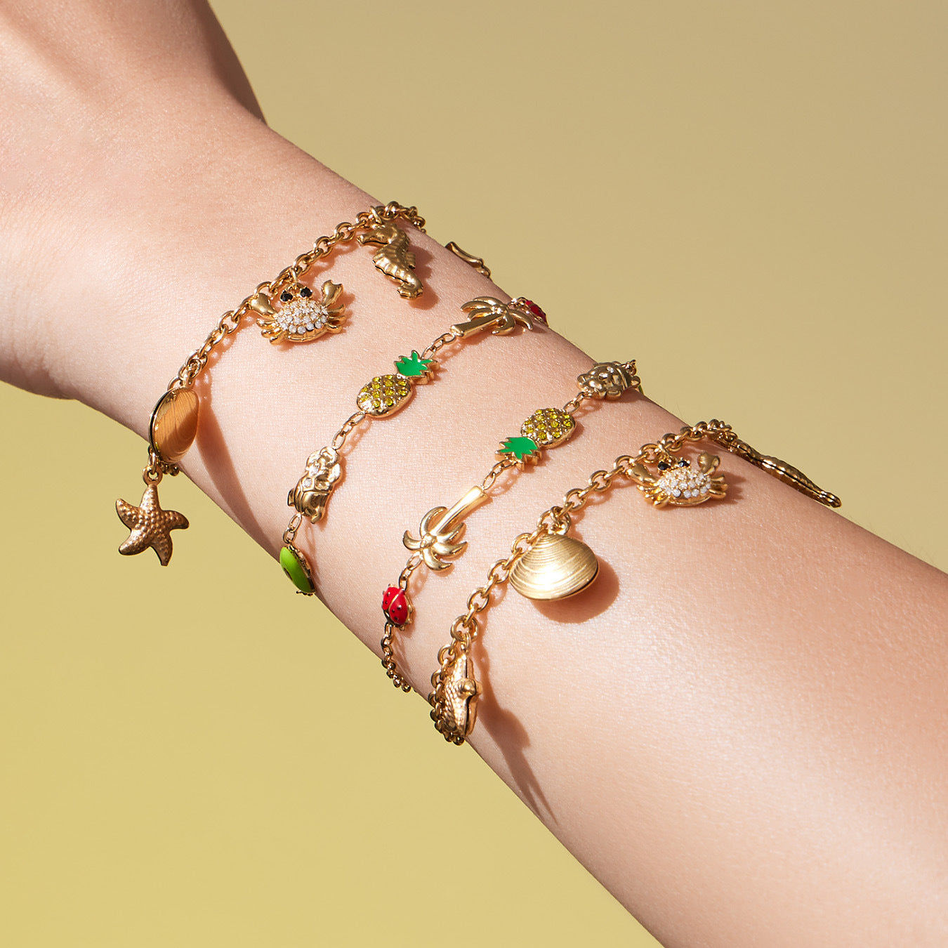 316L Stainless Steel Playful Ocean & Fruit Charm Collection - Image 9