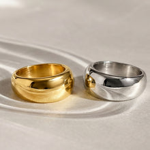 316L Stainless Steel Polished Dome Ring | Minimalist Cool Tone Wholesale
