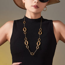 316L Stainless Steel Polished Hollow Oval Link Necklace - Image 3