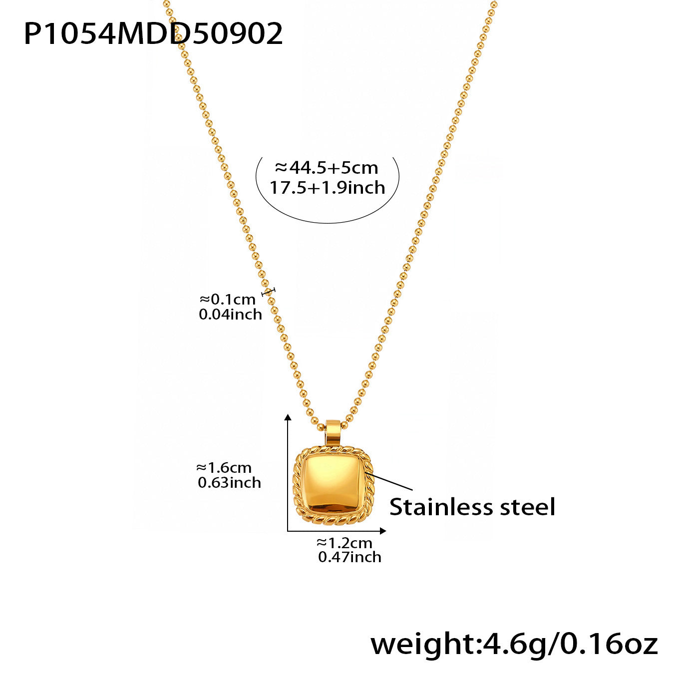 316L Stainless Steel PVD Plated Butterfly Mother-of-Pearl Clavicle Necklace - Image 6