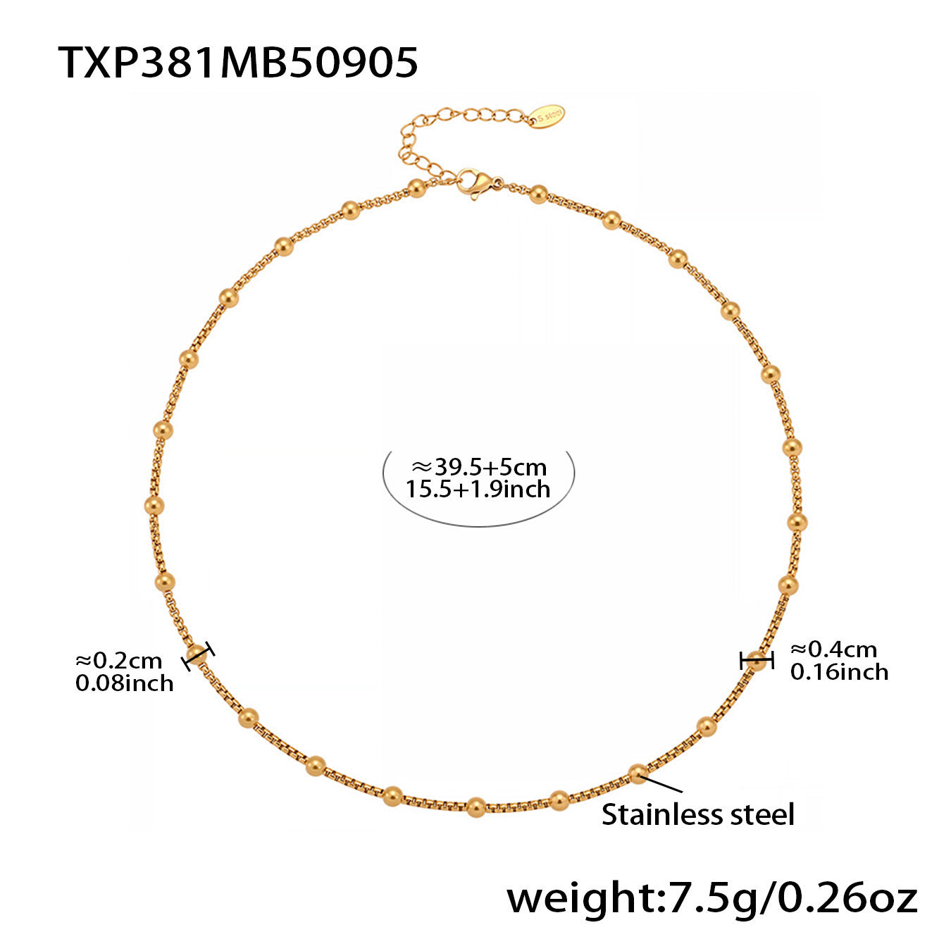 316L Stainless Steel Red Enamel Zircon Beetle Multi-Charm Necklace & Bracelet Set - Image 11