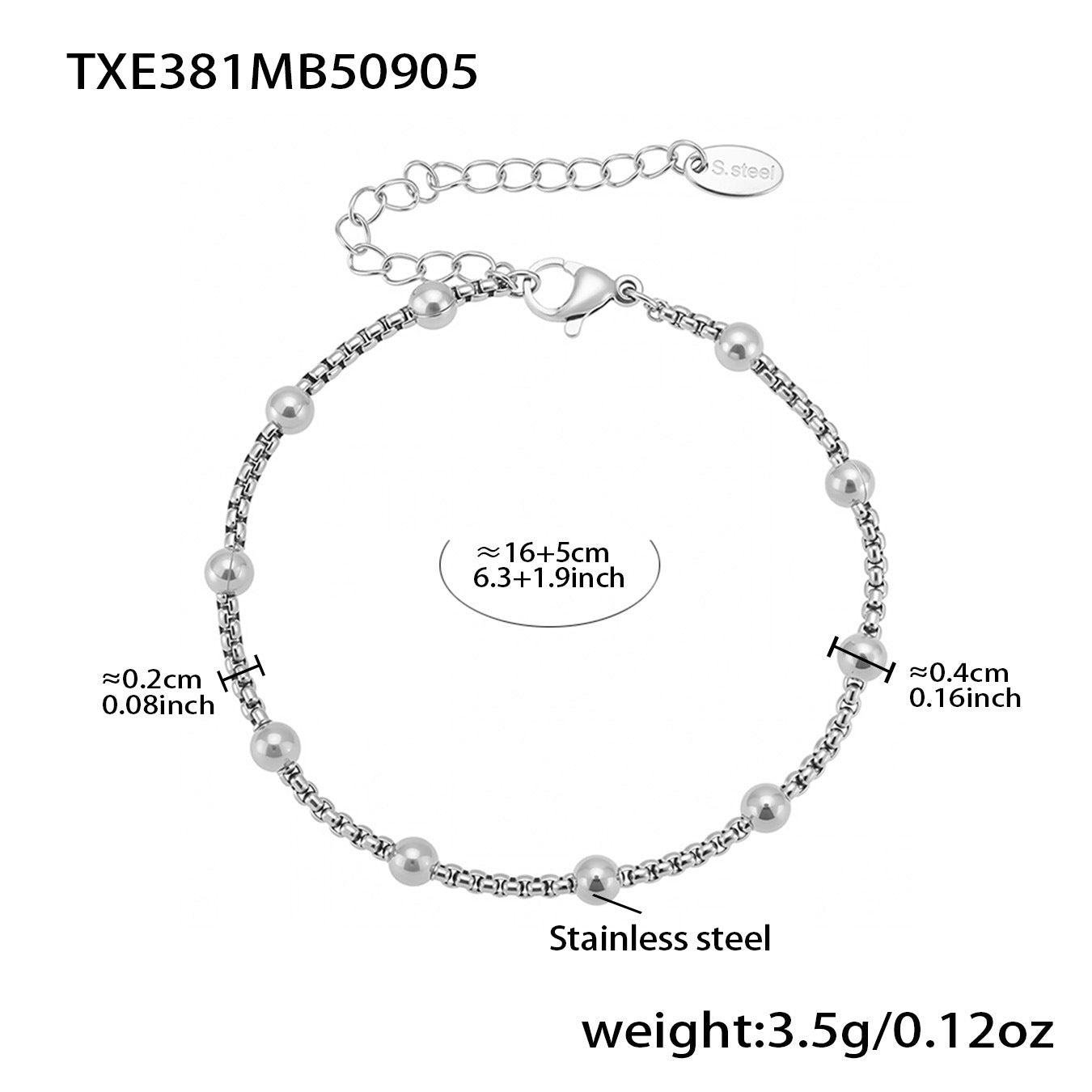 316L Stainless Steel Red Enamel Zircon Beetle Multi-Charm Necklace & Bracelet Set - Image 14