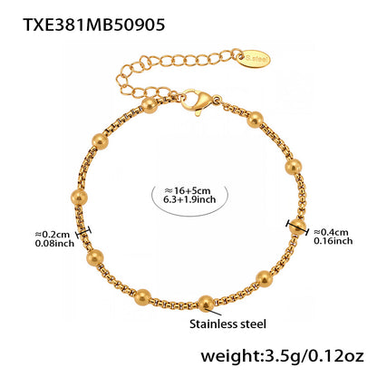 316L Stainless Steel Red Enamel Zircon Beetle Multi-Charm Necklace & Bracelet Set - Image 17