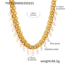 316L Stainless Steel Regal Multi-layer Beaded Tassel Necklace & Bracelet Set - Image 7