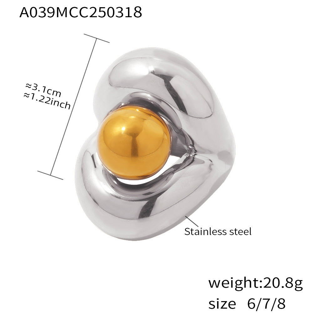 Stylish hypoallergenic versatile ring displayed on a jewelry stand