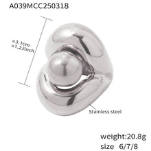 316L Stainless Steel 18K PVD Gold Ring made with 316L stainless steel and 18K PVD gold finish for wholesale jewelry buyers - image 8