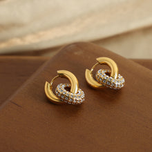 316L Stainless Steel 18K PVD Gold Round Zircon Earrings made with 316L stainless steel and 18K PVD gold finish for wholesale jewelry buyers - image 10
