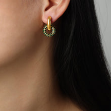 316L Stainless Steel 18K PVD Gold Round Zircon Earrings made with 316L stainless steel and 18K PVD gold finish for wholesale jewelry buyers - image 6