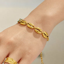 316L Stainless Steel 18K PVD Gold Shell Bracelet made with 316L stainless steel and 18K PVD gold finish for wholesale jewelry buyers - image 10