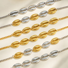 316L Stainless Steel 18K PVD Gold Shell Bracelet made with 316L stainless steel and 18K PVD gold finish for wholesale jewelry buyers - image 4