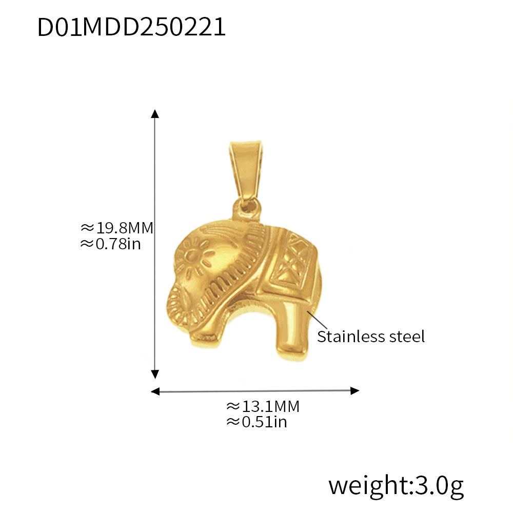 316L Stainless Steel Gold Pendant Necklace Charm Collection