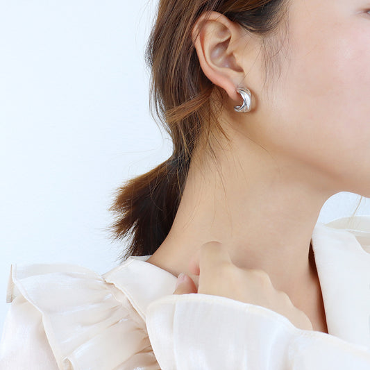 316L Stainless Steel 18K PVD Gold Minimalist Chunky Hoop Earrings