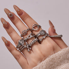 316L Stainless Steel 18K Gold PVD Waterproof Geometric Openwork Ring