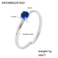 Size 7 / Steel Blue Zircon