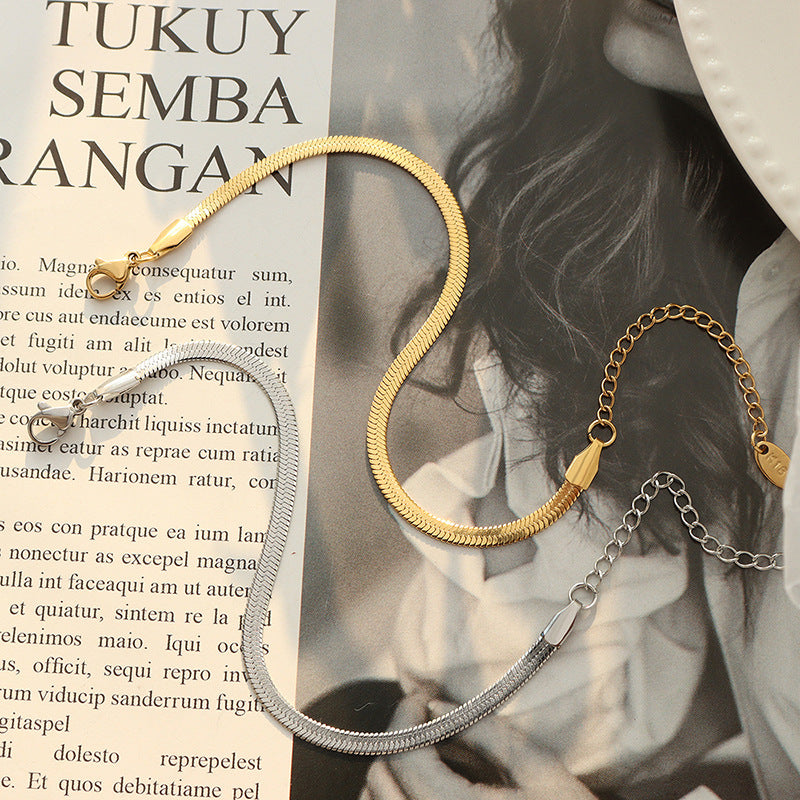 316L Stainless Steel Sleek Herringbone & Flat Chain Collection - Image 11