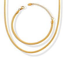 316L stainless steel Sleek Herringbone & Flat Chain Collection main product view for wholesale necklace buyers