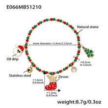 316L stainless steel snowflake CZ charm beaded bracelet with crystal beads and gold tone finish
