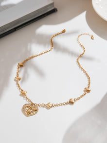 316L Stainless Steel Sparkling 5A Zircon Large Cut-Out Heart Pendant Necklace - Image 8