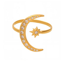 316L Stainless Steel Sparkling Celestial Zirconia Ring - Image 5