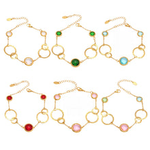 316L Stainless Steel Sparkling Czech Glass Round Bracelet - Image 12