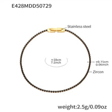 316L Stainless Steel Sparkling Pave Zircon Tennis Bracelet - Image 10