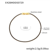 316L Stainless Steel Sparkling Pave Zircon Tennis Bracelet - Image 11