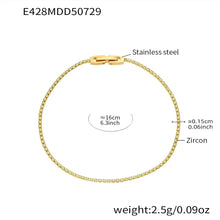 316L Stainless Steel Sparkling Pave Zircon Tennis Bracelet - Image 15