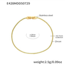 316L Stainless Steel Sparkling Pave Zircon Tennis Bracelet - Image 17