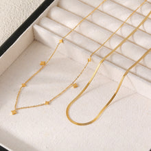 316L Stainless Steel Sparkling Starry Sky Rhombus Dainty Collarbone Necklace - Image 2